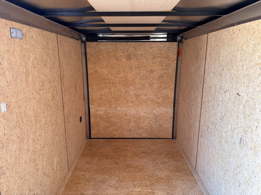 6 x 12 Outback DLX Flat Top V Nose (1) - 3500 lb Axle - Enclosed - Stryker Dealership Group