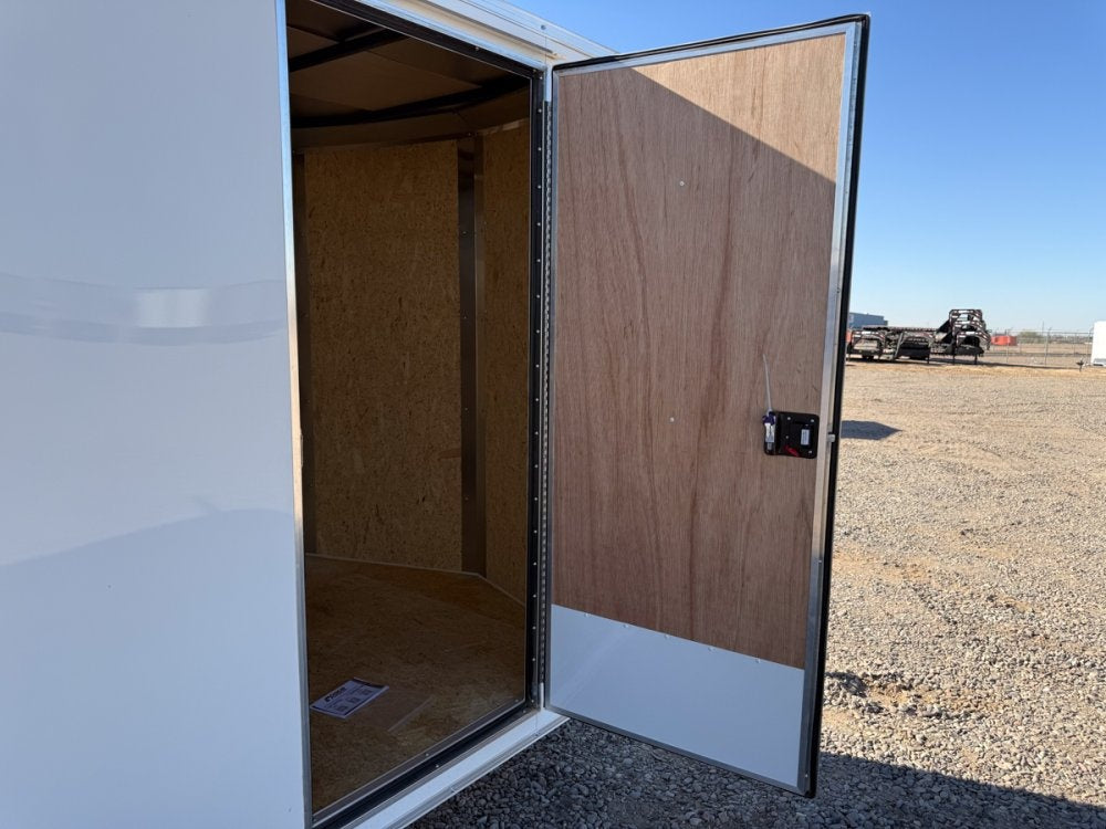 6 x 12 Outback DLX Flat Top V Nose (1) - 3500 lb Axle - Enclosed - Stryker Dealership Group