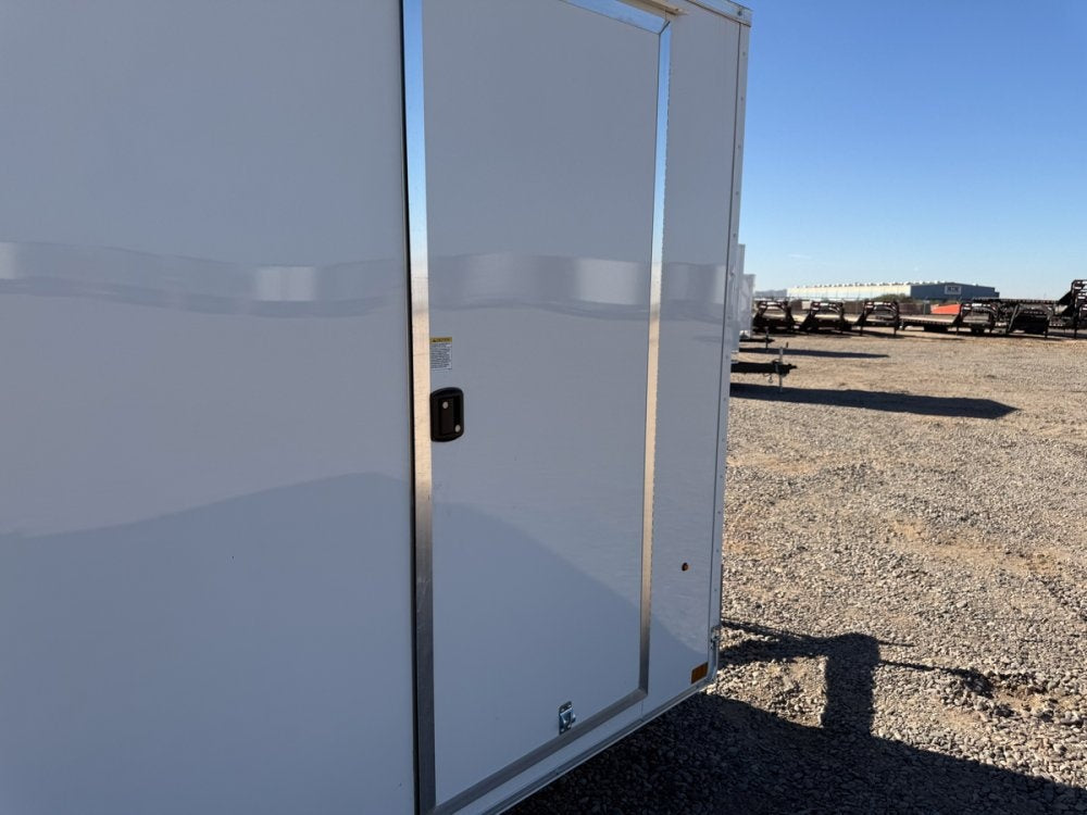 6 x 12 Outback DLX Flat Top V Nose (1) - 3500 lb Axle - Enclosed - Stryker Dealership Group