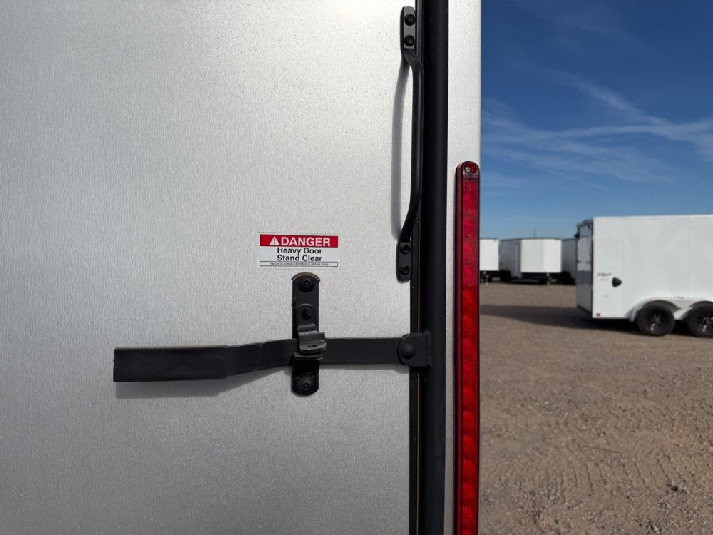 6 x 12 Outback DLX Flat Top V Nose (2) - 3500 lb Axle - Enclosed - Stryker Dealership Group