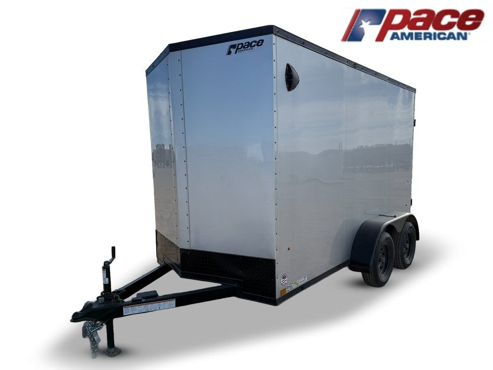 6 x 12 Outback DLX Flat Top V Nose (2) - 3500 lb Axle - Enclosed - Stryker Dealership Group