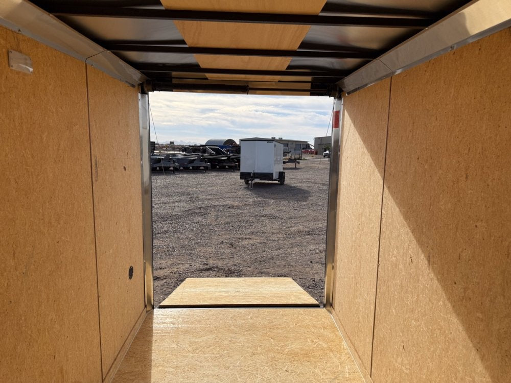 6 x 12 Outback DLX Flat Top V Nose (2) - 3500 lb Axle - Enclosed - Stryker Dealership Group