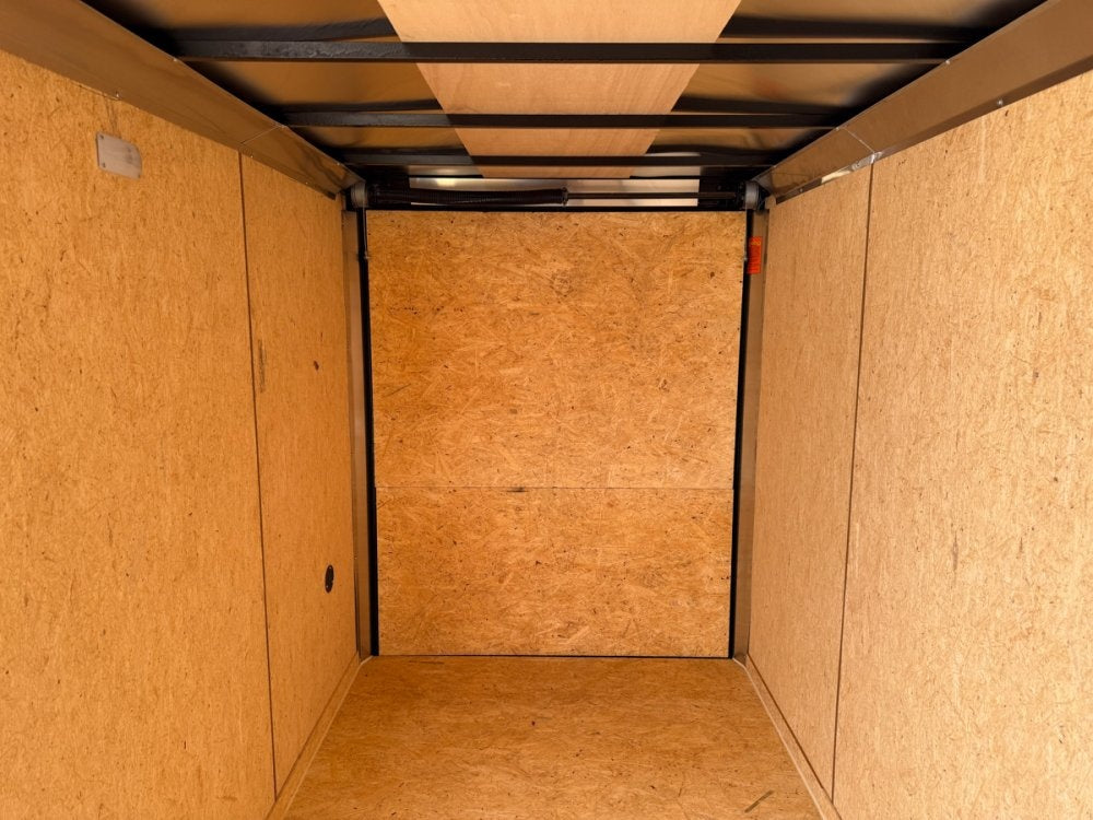 6 x 12 Outback DLX Flat Top V Nose (2) - 3500 lb Axle - Enclosed - Stryker Dealership Group