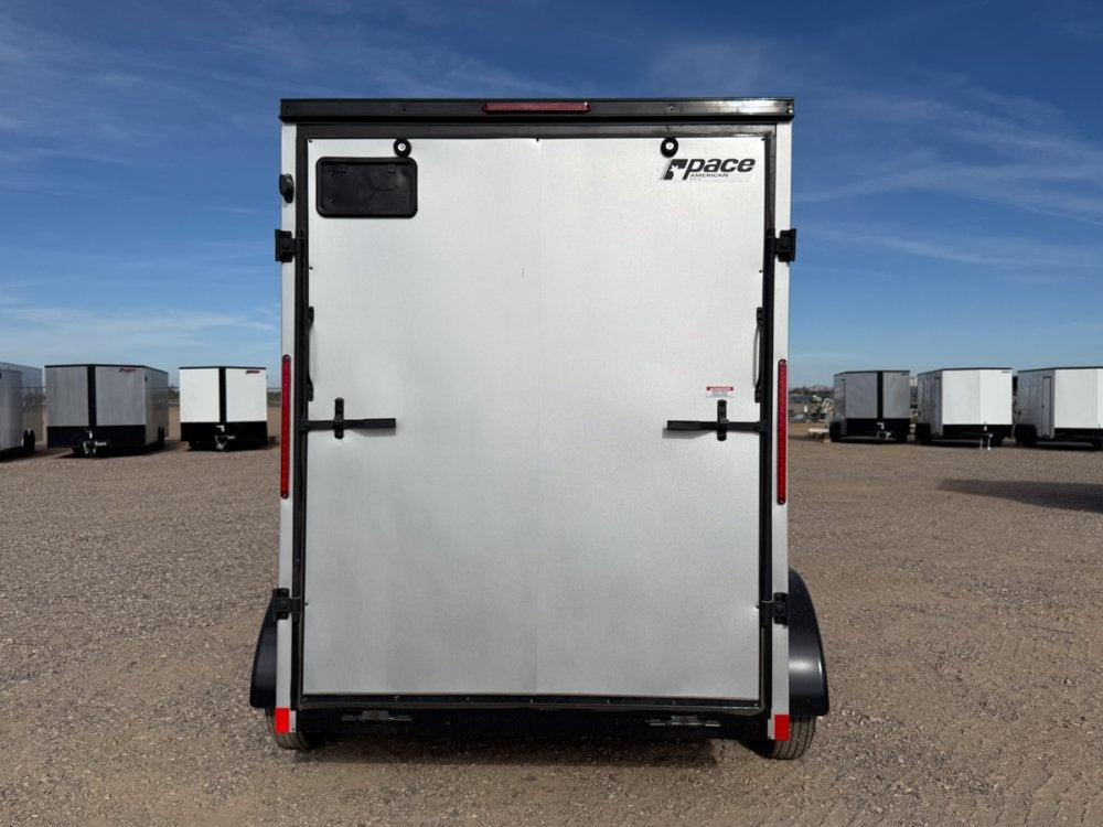 6 x 12 Outback DLX Flat Top V Nose (2) - 3500 lb Axle - Enclosed - Stryker Dealership Group