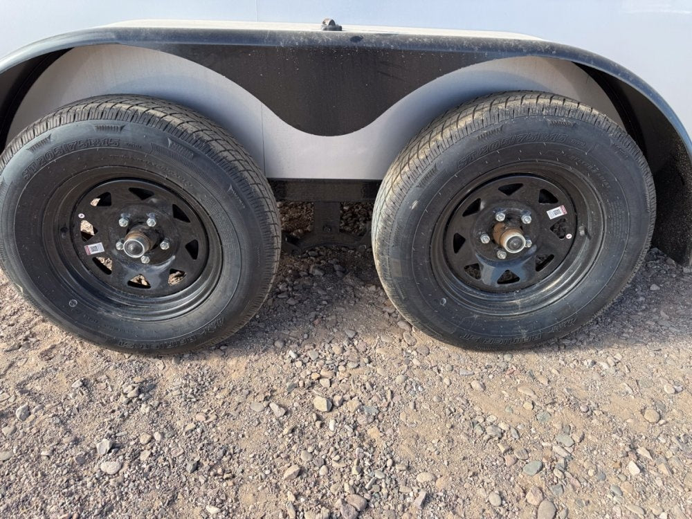6 x 12 Outback DLX Flat Top V Nose (2) - 3500 lb Axle - Enclosed - Stryker Dealership Group