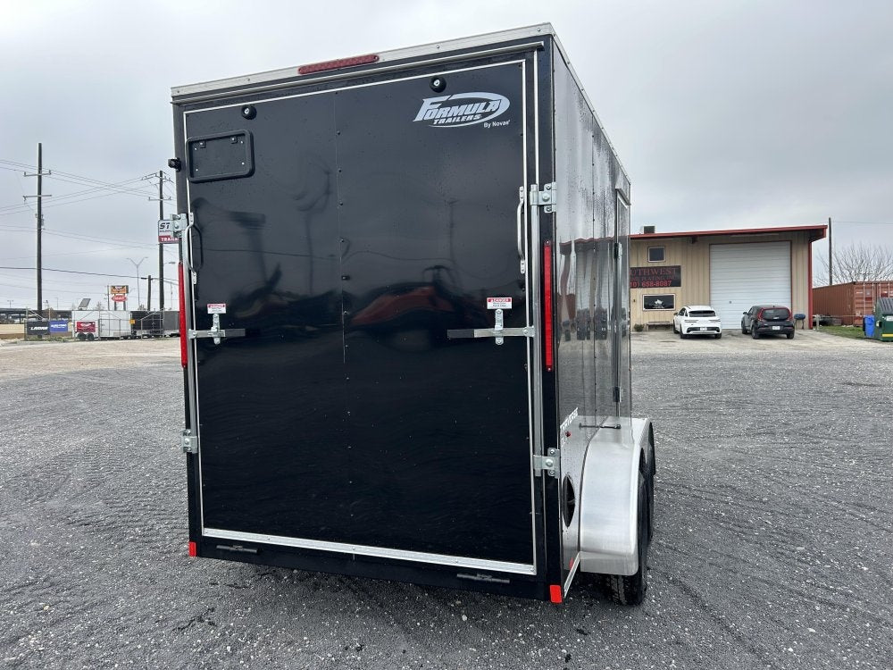 6 x 12 Traverse DLX Flat Top V Nose (2) - 3500 lb Axle - Enclosed - Stryker Dealership Group