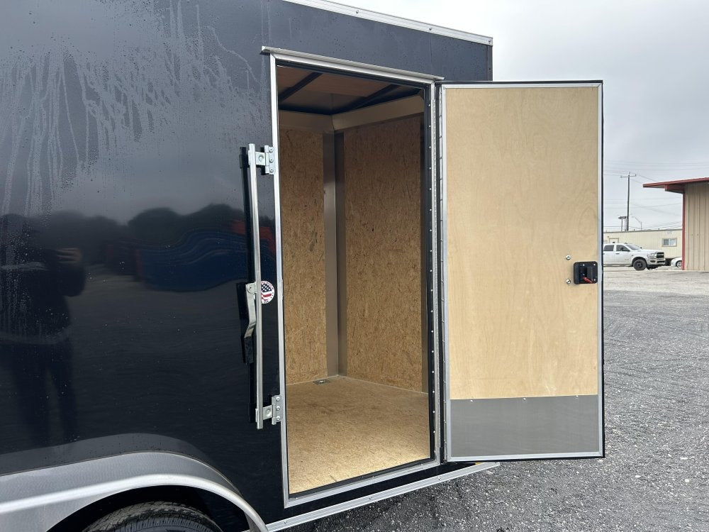 6 x 12 Traverse DLX Flat Top V Nose (2) - 3500 lb Axle - Enclosed - Stryker Dealership Group