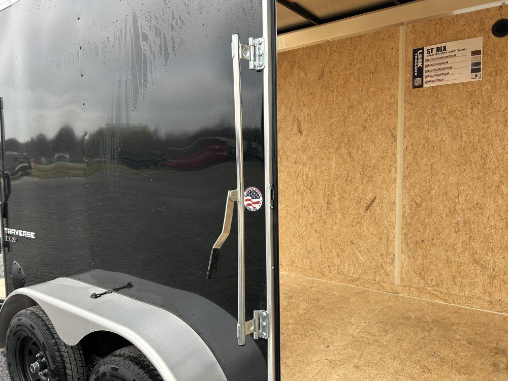 6 x 12 Traverse DLX Flat Top V Nose (2) - 3500 lb Axle - Enclosed - Stryker Dealership Group