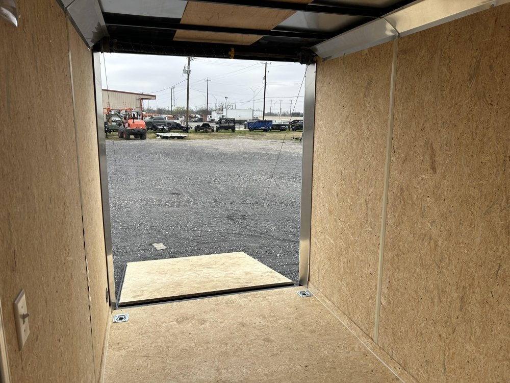 6 x 12 Traverse DLX Flat Top V Nose (2) - 3500 lb Axle - Enclosed - Stryker Dealership Group