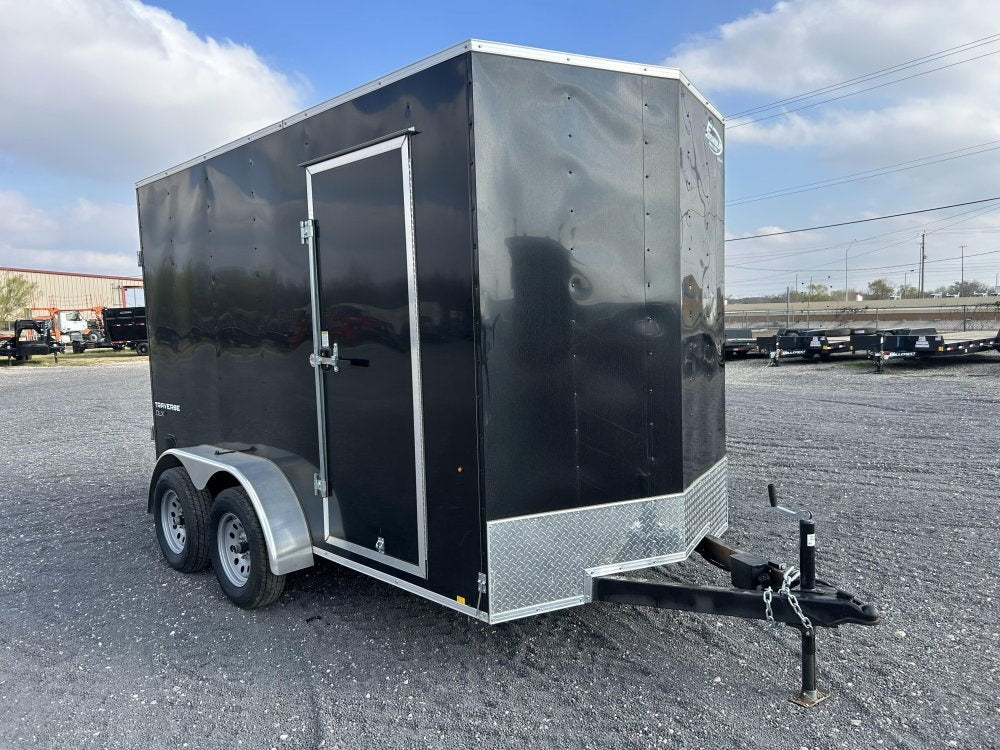6 x 12 Traverse DLX Flat Top V Nose (2) - 3500 lb Axle - Enclosed - Stryker Dealership Group