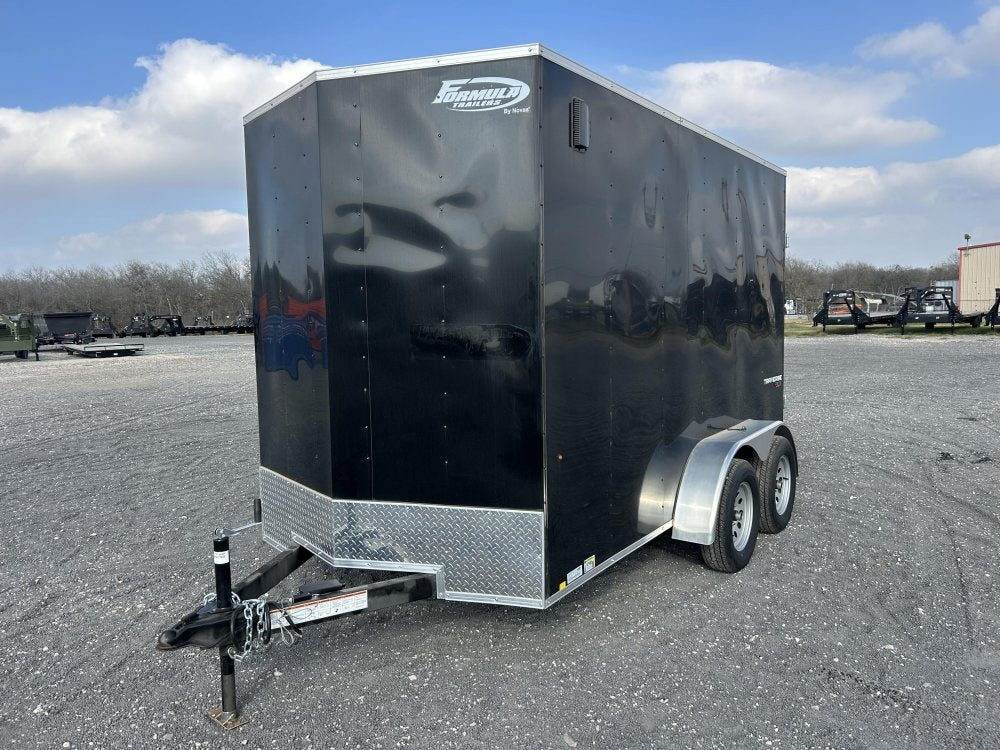 6 x 12 Traverse DLX Flat Top V Nose (2) - 3500 lb Axle - Enclosed - Stryker Dealership Group