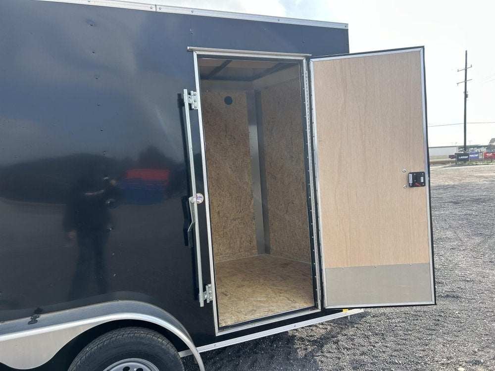 6 x 12 Traverse DLX Flat Top V Nose (2) - 3500 lb Axle - Enclosed - Stryker Dealership Group