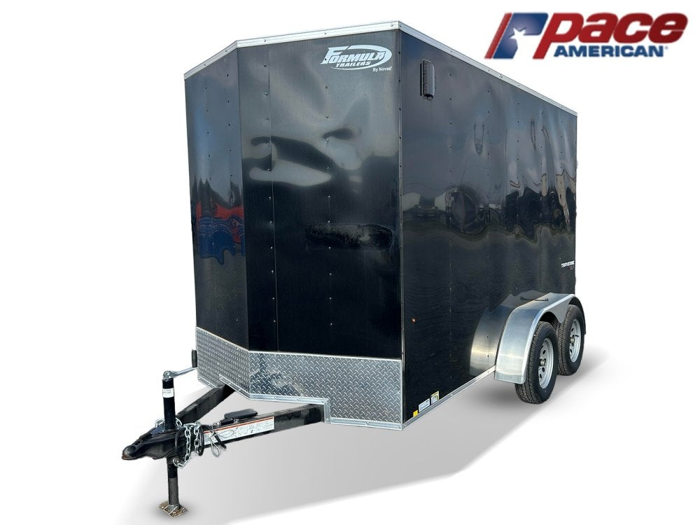 6 x 12 Traverse DLX Flat Top V Nose (2) - 3500 lb Axle - Enclosed - Stryker Dealership Group