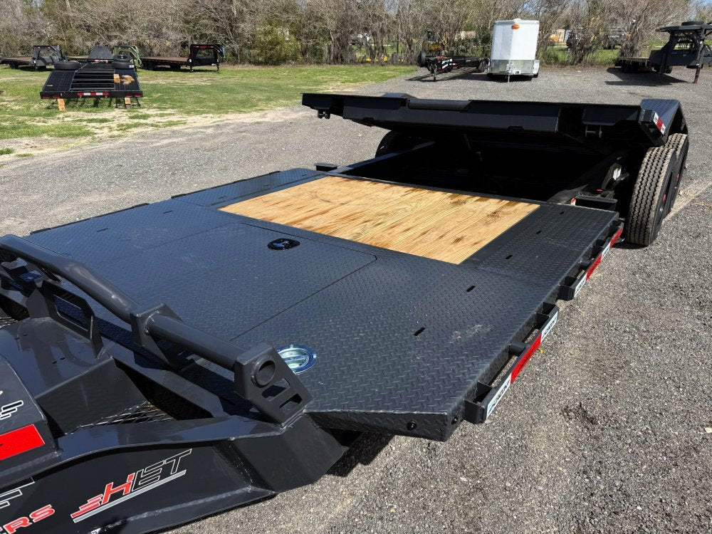 24' Horizon HET Bumper Pull Equipment Tilt Trailer Drive Over Fenders - (2) 10K Axles 020841