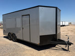 8.5 x 20 Outback DLX Flat Top V Nose Car Hauler (2) - 5200 lbs Axles F14622