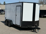 7 x 14 DX 7K Flat Top V Nose Enclosed - (2) 3500 lb Axles 140467 - Stryker Dealership Group