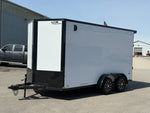 7 x 14 DX 7K Flat Top V Nose Enclosed - (2) 3500 lb Axles 140467 - Stryker Dealership Group