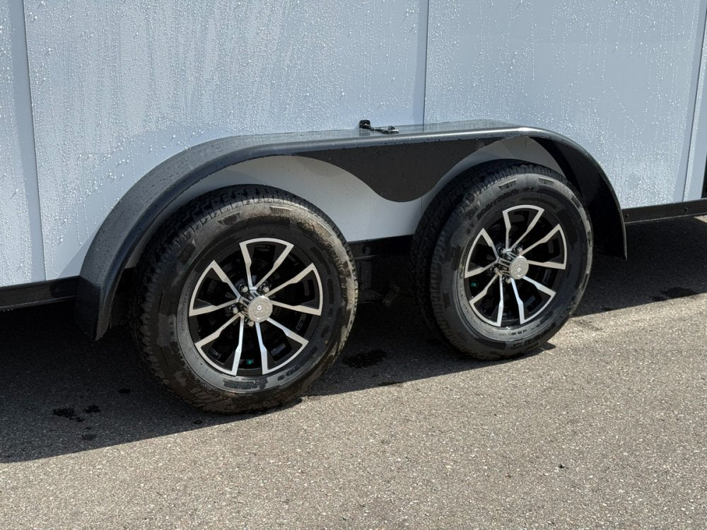 7 x 14 DX 7K Flat Top V Nose Enclosed - (2) 3500 lb Axles 140467 - Stryker Dealership Group