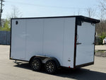 7 x 14 DX 7K Flat Top V Nose Enclosed - (2) 3500 lb Axles 140467 - Stryker Dealership Group