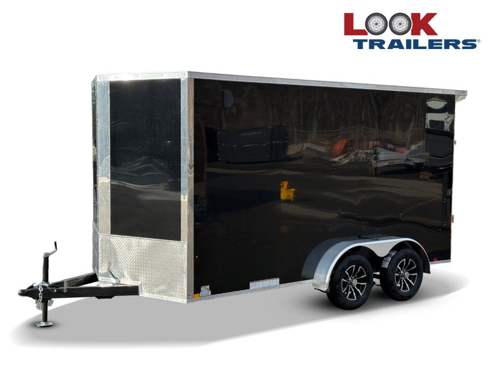 7 x 14 Look Trailers ST DLX Flat Top V Nose Enclosed Trailer - (2) 3.5k lb Axles 141503 - Stryker Dealership Group