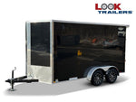 7 x 14 Look Trailers ST DLX Flat Top V Nose Enclosed Trailer - (2) 3.5k lb Axles 141503 - Stryker Dealership Group