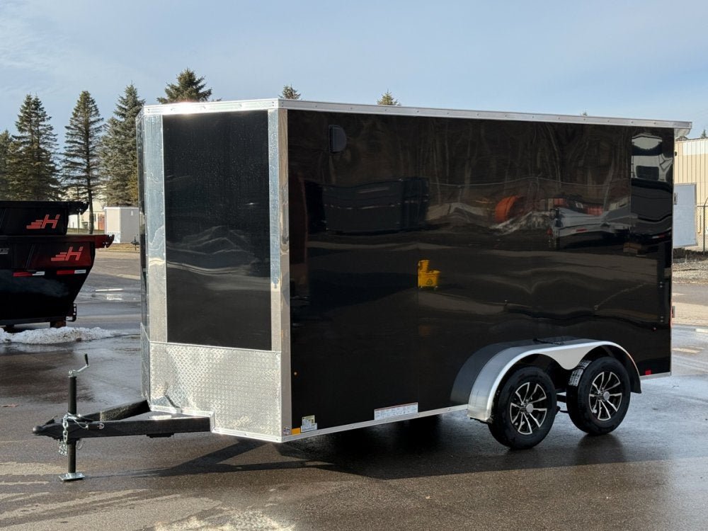 7 x 14 Look Trailers ST DLX Flat Top V Nose Enclosed Trailer - (2) 3.5k lb Axles 141503 - Stryker Dealership Group