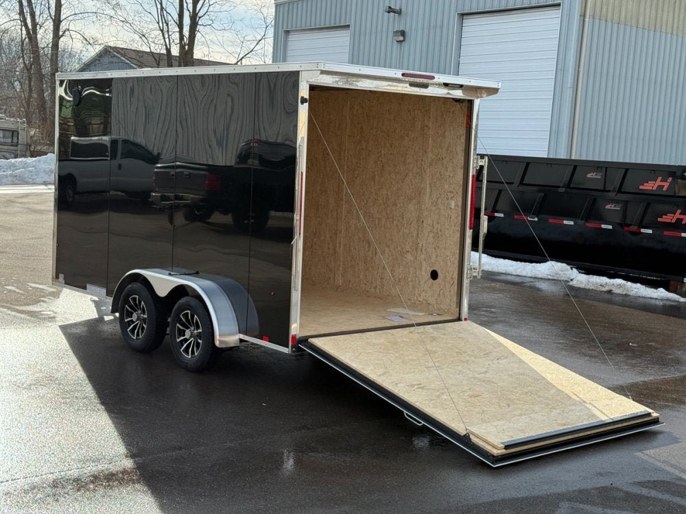 7 x 14 Look Trailers ST DLX Flat Top V Nose Enclosed Trailer - (2) 3.5k lb Axles 141503 - Stryker Dealership Group