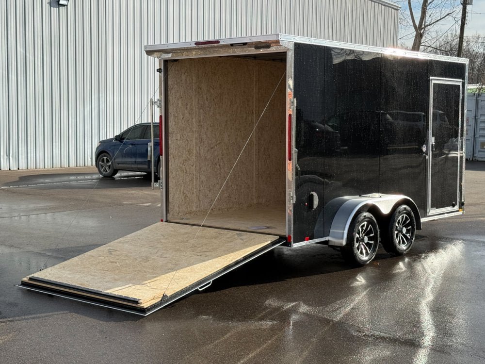 7 x 14 Look Trailers ST DLX Flat Top V Nose Enclosed Trailer - (2) 3.5k lb Axles 141503 - Stryker Dealership Group