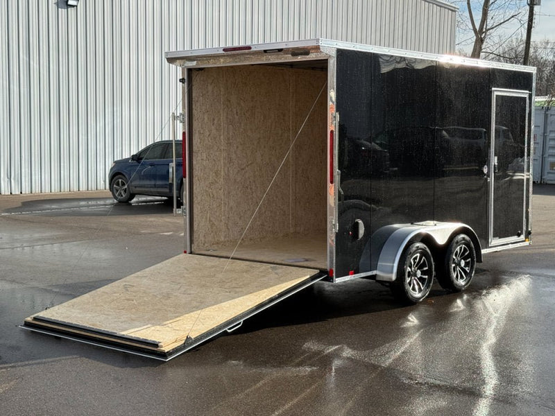 7 x 14 Look Trailers ST DLX Flat Top V Nose Enclosed Trailer - (2) 3.5k lb Axles 141503 - Stryker Dealership Group
