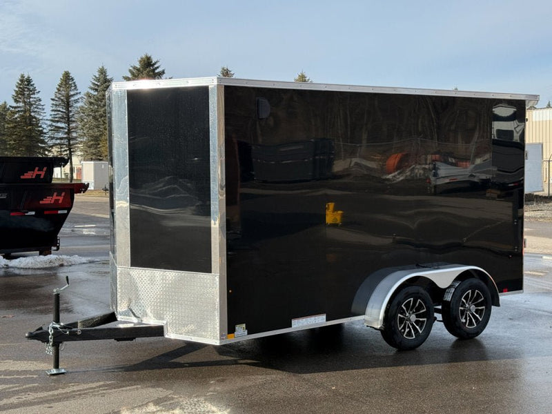 7 x 14 Look Trailers ST DLX Flat Top V Nose Enclosed Trailer - (2) 3.5k lb Axles 141503 - Stryker Dealership Group