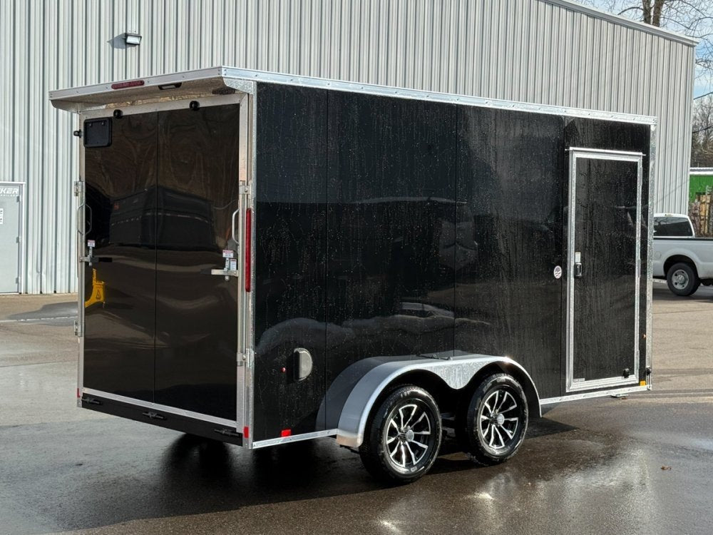 7 x 14 Look Trailers ST DLX Flat Top V Nose Enclosed Trailer - (2) 3.5k lb Axles 141503 - Stryker Dealership Group