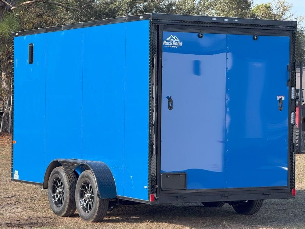 7 x 14 TA Enclosed Trailer - Black Out Package - .080 Polycore - 7' Interior 63840 - Stryker Dealership Group