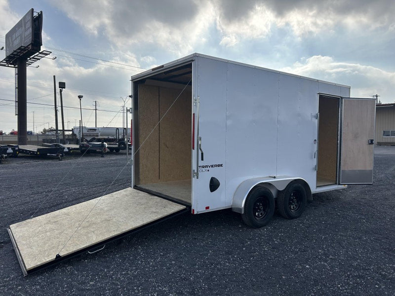 7' x 14' Traverse DLX Flat Top V Nose (2) - 3500 lb Axle 127992 - Stryker Dealership Group