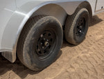 7 x 16 DX 7K Flat Top V Nose Enclosed - (2) 3500 lb Axles 148082 - Stryker Dealership Group