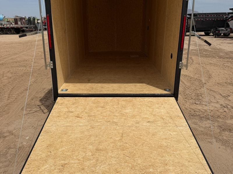 7 x 16 DX 7K Flat Top V Nose Enclosed - (2) 3500 lb Axles 148082 - Stryker Dealership Group