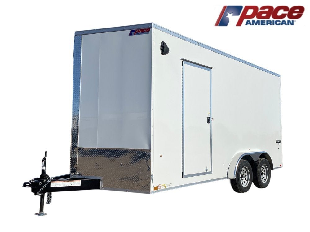 7 x 16 Journey SE Flat Top Sloped V Nose (2) 3500 lbs Axles 133863 - Stryker Dealership Group