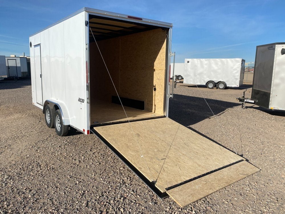 7 x 16 Journey SE Flat Top Sloped V Nose (2) 3500 lbs Axles 133863 - Stryker Dealership Group