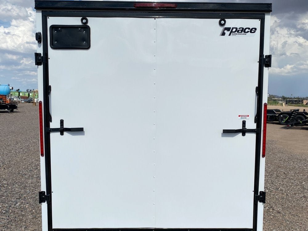 7 x 16 Outback DLX Flat Top V Nose (2) - 3500 lbs Axles 146225 - Stryker Dealership Group