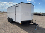 7 x 16 Outback DLX Flat Top V Nose (2) - 3500 lbs Axles 146225 - Stryker Dealership Group