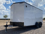 7 x 16 Outback DLX Flat Top V Nose (2) - 3500 lbs Axles 146225 - Stryker Dealership Group