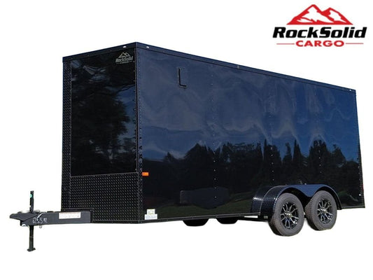 7 x 16 TA Enclosed Trailer - Black Out Package - .080 Polycore - 7' Interior 067048 - Stryker Dealership Group