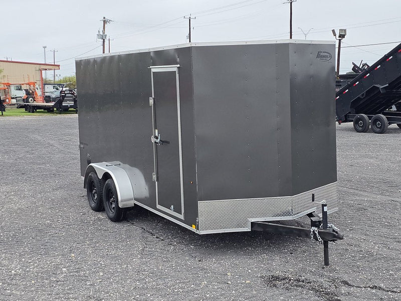 7' x 16' Traverse DLX Flat Top V Nose (2) - 3500 lb Axle 130831 - Stryker Dealership Group