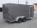 7' x 16' Traverse DLX Flat Top V Nose (2) - 3500 lb Axle 130831 - Stryker Dealership Group