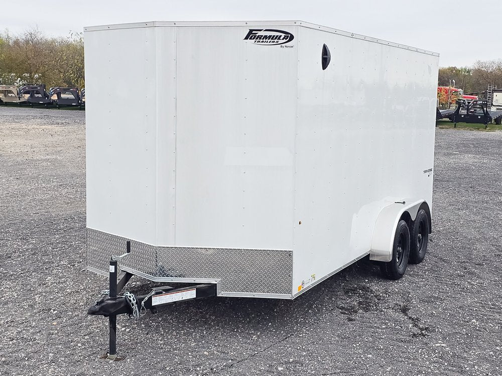 7' x 16' Traverse DLX Flat Top V Nose (2) - 3500 lb Axle 130832 - Stryker Dealership Group