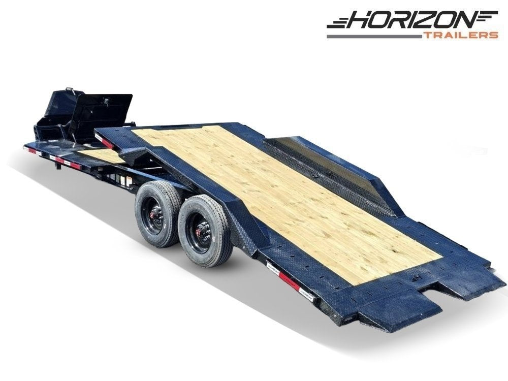 24' Horizon HET Bumper Pull Equipment Tilt Trailer Drive Over Fenders - (2) 10K Axles 15463