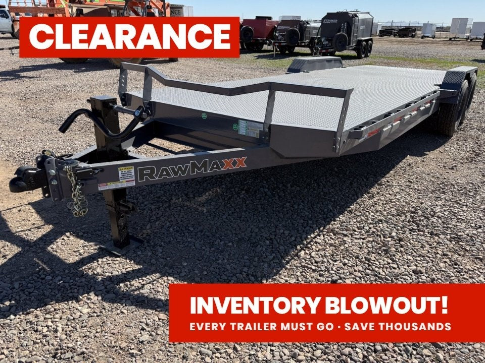 24' RawMaxx ECX Equipment Trailer Slide In Ramps - (2) 8k Axles 129518