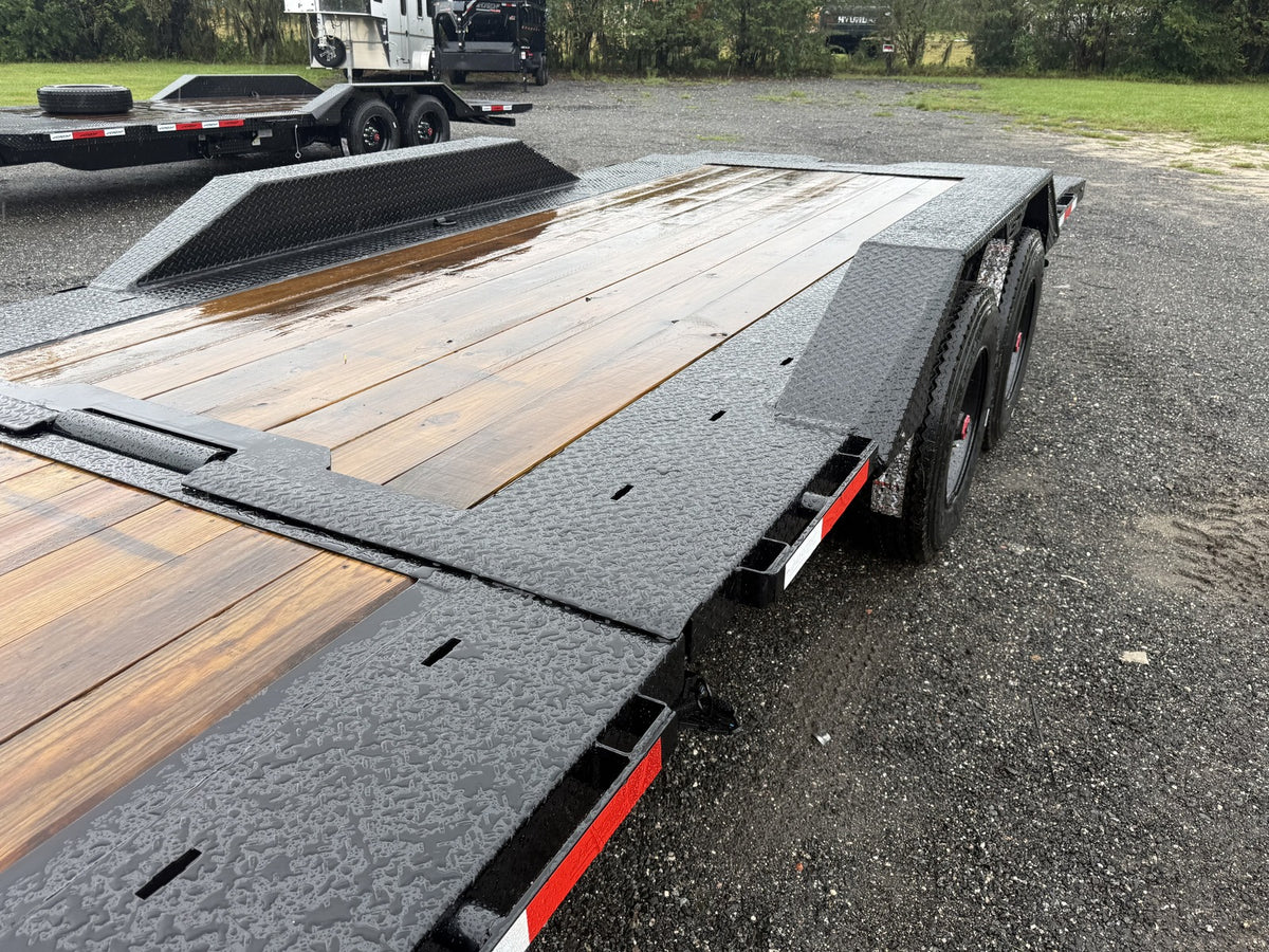 24' Horizon HET Bumper Pull Equipment Tilt Trailer Drive Over Fenders - (2) 10K Axles 019987