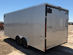 8.5 x 20 Outback DLX Flat Top V Nose Car Hauler (2) - 5200 lbs Axles 146226