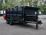 83"x14' Bumper Pull Dump Trailer 48" Sides - 14k GVWR 48273