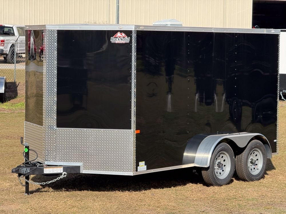 7 x 12 TA Enclosed Trailer - Black Out Package - .080 Polycore - Semi Screwless - Enclosed - Stryker Dealership Group